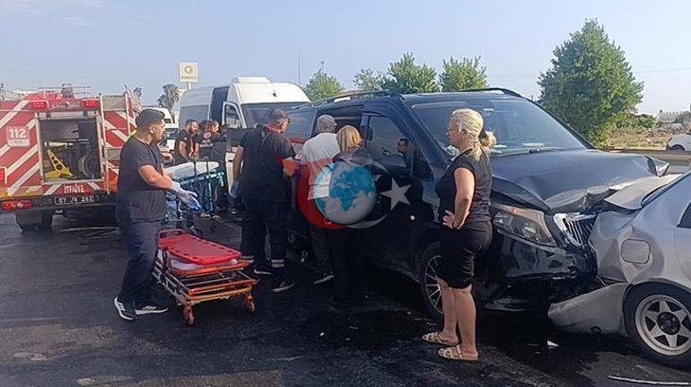 Antalyada zincirleme kaza 17 yaralı