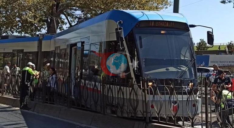 Son dakika... İstanbulda tramvay raydan çıktı Ekipler olay yerine sevk edildi