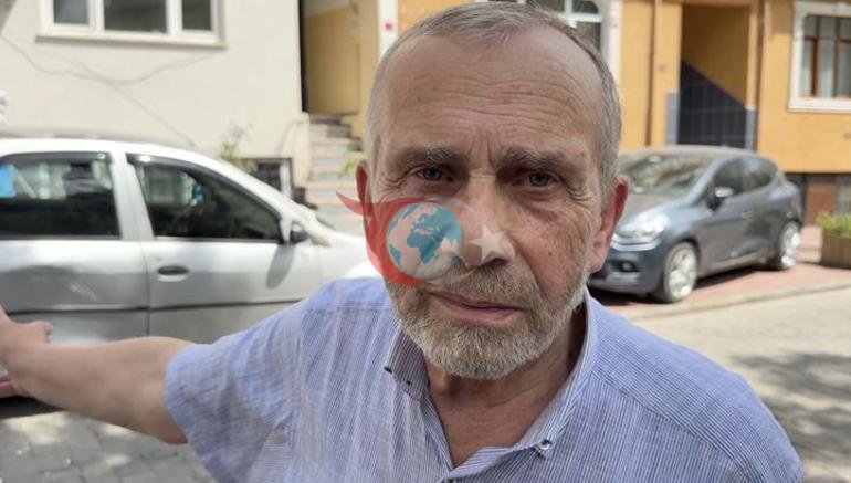 Beyoğlunda yokuştan kayan kargo aracı otomobile çarptı: Araç askıda kaldı