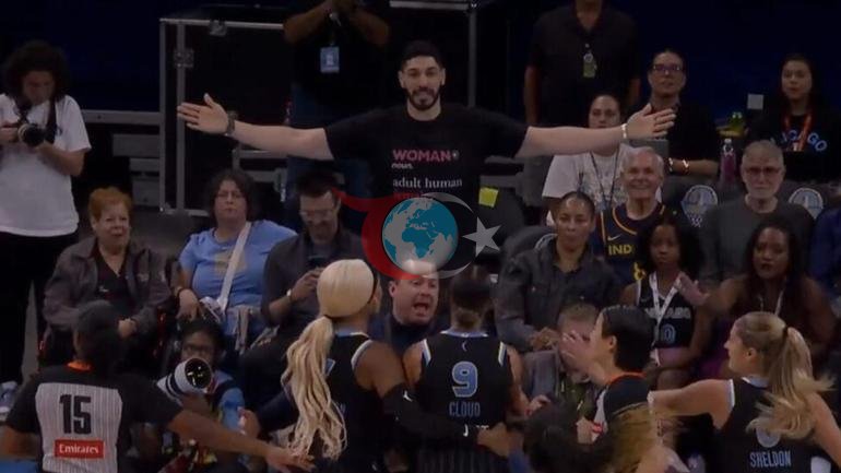 FETÖcü firari Enes Kanter WNBA maçında salondan kovuldu