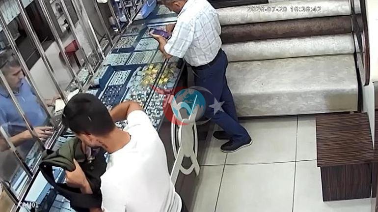Kuyumcu kuryesi 2 milyonluk altınla kaçtı, drondan kaçamadı Yakalanma anı kamerada