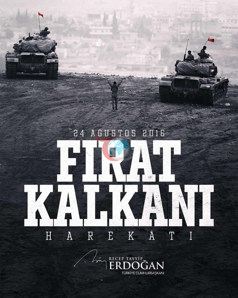 Cumhurbaşkanı Erdoğandan Fırat Kalkanı şehitleri için anma mesajı