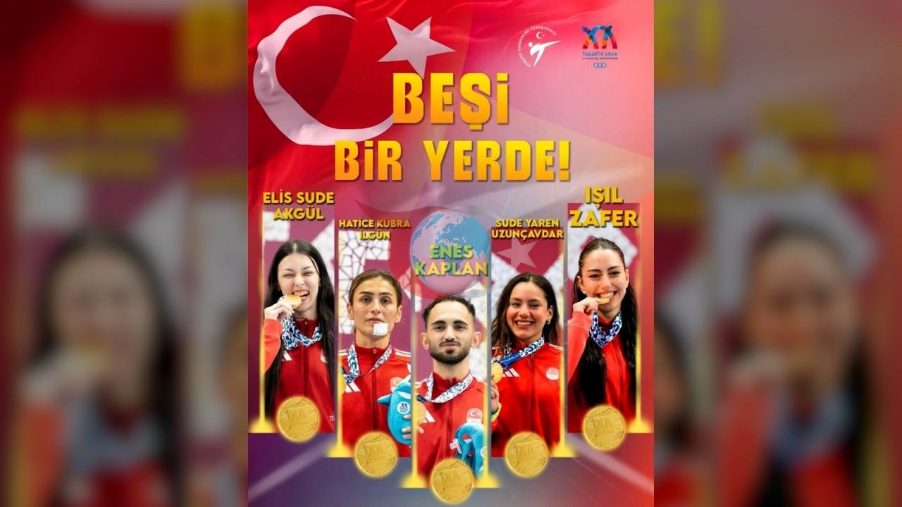 Türk Taekwondosundan Akdeniz'de Tarihi Zafer: 5 Altın ve 1 Bronz Madalya ile Zirvedeyiz!