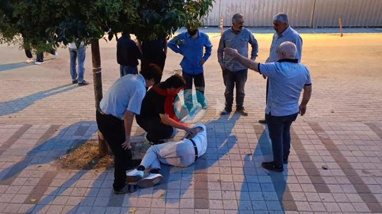 Motosiklet kazasını duyan doktor duvardan atlayıp yaralının imdadına koştu