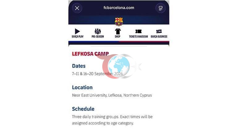 Barcelonanın KKTC hamlesi GKRYi ayağa kaldırdı İptal edin