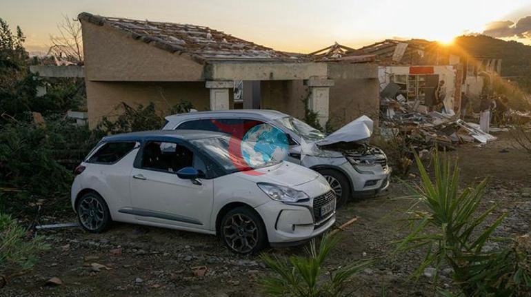 Fransayı kasırga vurdu Çatılar uçtu, 41 kişi yaralandı