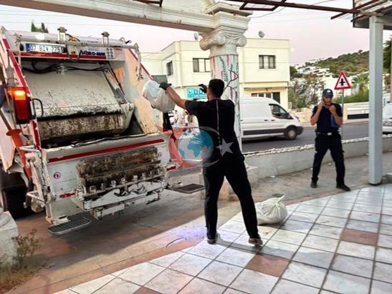 Bodrumda pis qoxu xəbəri alan qruplar hərəkətə keçdi. 400 kilo xarab ət anbarından çölə çıxdı. class=