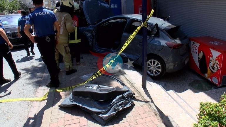 Ümraniye’de korkutan kaza Motokuryenin çocuğa yaptığı hareket herkesi duygulandırdı