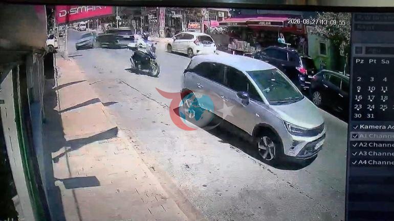 Ümraniye’de korkutan kaza Motokuryenin çocuğa yaptığı hareket herkesi duygulandırdı