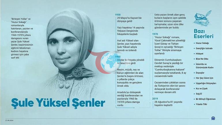 Əminə Ərdoğan Şule Yüksel Şenleri ölümünün 7-ci ildönümündə anıb