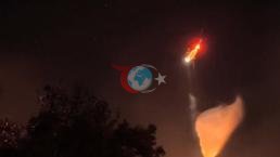 Fethiye yangınında geceye 'Nefes' damgası! İlk yerli yangın söndürme helikopteri sahadaydı