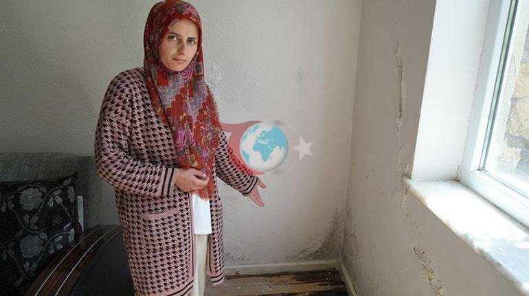 Koçyiğit ailesinin çaresizliği Evlerden su çıkıyor, duvarlar çatlıyor