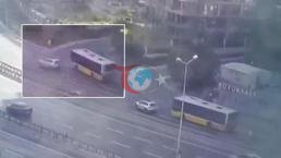 Son xəbərlər... Zeytinburqlu IETT'de meydana gələn qəzada öndəki vasitənin sürücüsü həbs olundu. eni=