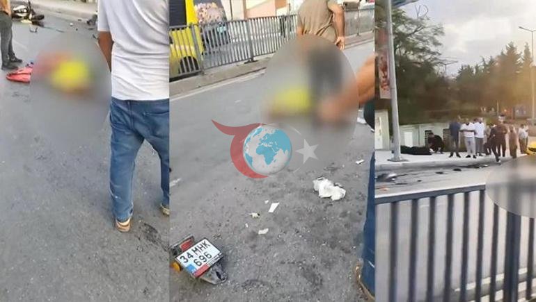 Башакшехирдегі мотоцикл апатында бір адам қаза тауып, бір адам ауыр жарақат алды