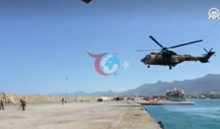 KKTCde alabora olan gemiden kurtarılanlar limana getirildi