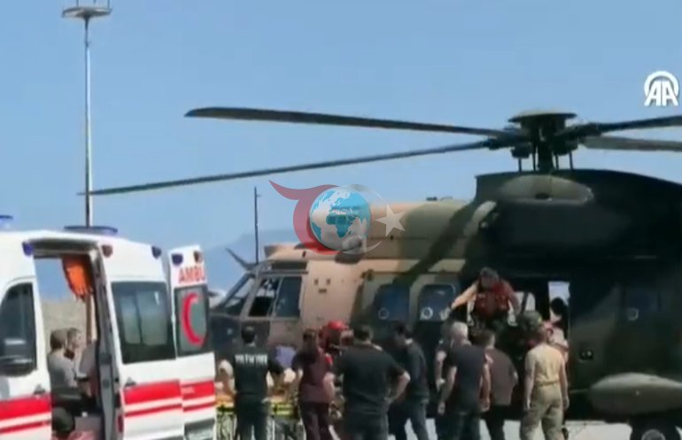 KKTCde alabora olan gemiden kurtarılanlar limana getirildi