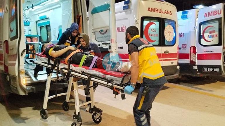 Bursada iki otomobilin çarpıştığı kazada 7 kişi yaralandı