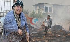 Alevleri görünce gözyaşlarına boğuldu: ‘Ben nereye giderdim’