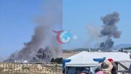 Yunanistan'da F-4 savaş uçağı düştü! Mürettebattan haber alınamıyor, sıcak görüntü