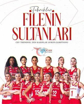 Prezident Ərdoğandan Milli Qadın Voleybol Komandasına təbrik