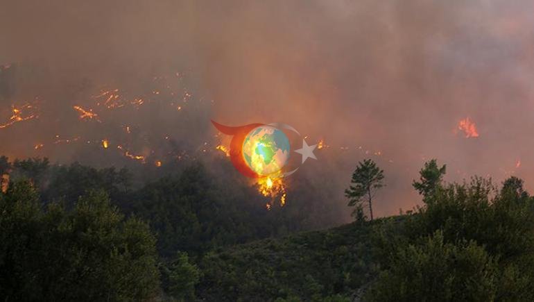 Alevler rüzgarla yayıldı 2 kentte orman yangını alarmı