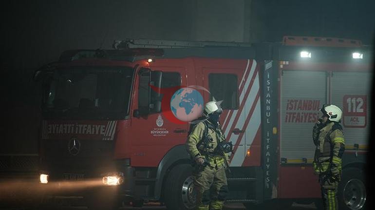 Pendikte cami deposunda yangın