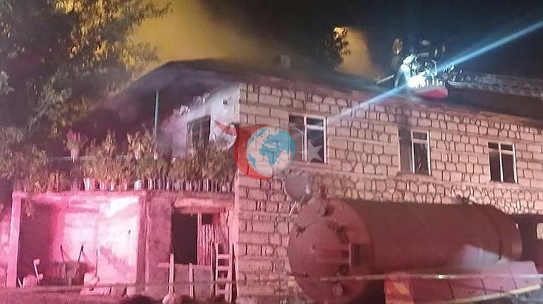 Elazığda evde yangın Karı koca hayatını kaybetti
