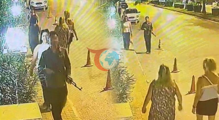 Antalyada şaşkına çeviren görüntü Oyuncak tüfekle dolaşan kişi gözaltına alındı