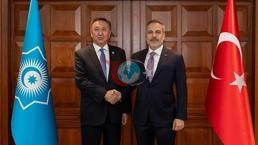 Dışişleri Bakanı Hakan Fidan, TDT Genel Sekreteri Ömüraliyev'i kabul etti