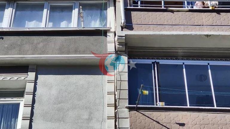 İstanbulda temelinde kayma olan 4 katlı bina tahliye edildi