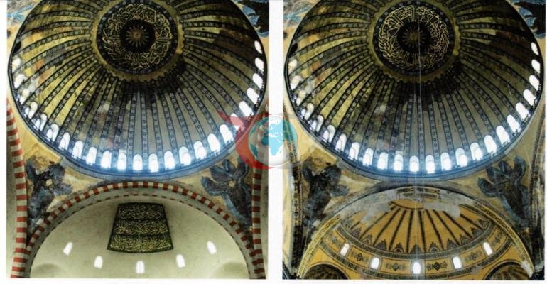 Ayasofyadan son görüntü: Doğu yarım kubbede güçlendirme ve konservasyon çalışmaları başlıyor