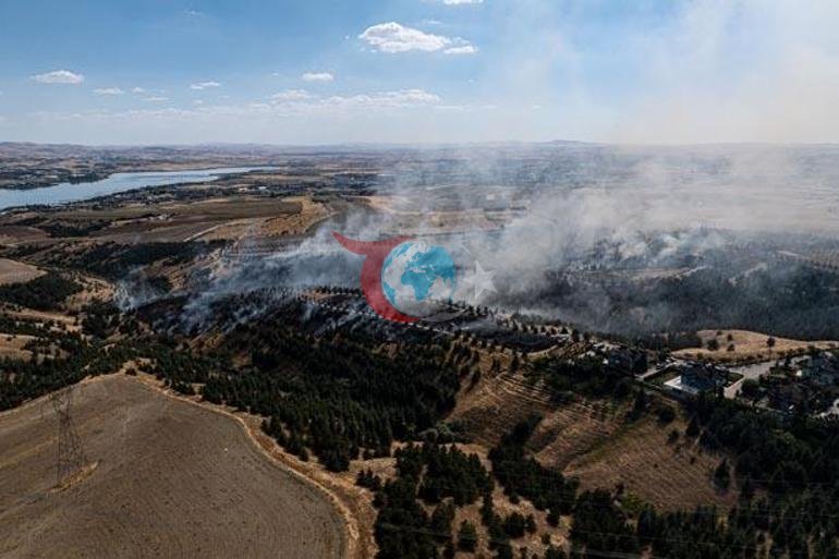 Ankarada meşəlik ərazidə yanğın. Ətrafdakı yaşayış məntəqələri boşaldılıb