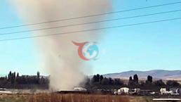 Afyonkarahisarda katta tornado! Ko'rganlar hayron qolishdi