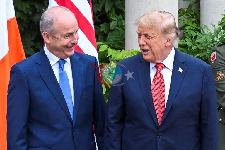 Trump, ฤฐrlanda Baลbakan Micheal Martin tarafฤฑndan karลฤฑlandฤฑ