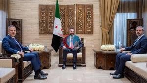 Dışişleri Bakanı Hakan Fidan, Suriye Cumhurbaşkanı Şara tarafından kabul edildi