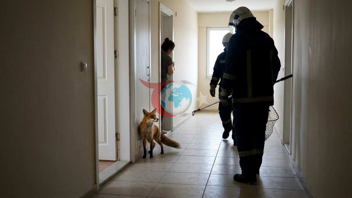 Osmaniye'de Sıra Dışı Olay: Apartmanın 3. Katına Tırmanan Tilki Panik Yarattı
