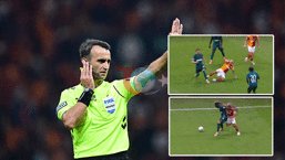 Galatasaray-Kocaelispor maçının tartışmalı pozisyonlarını Trio hakemleri değerlendirdi! 'Kural dışı müdahale var'