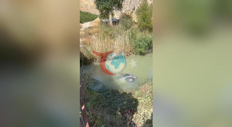 Malatyada dəhşətli qəza Vasitə dərəyə uçdu: 1 ölü, 1 yaralı