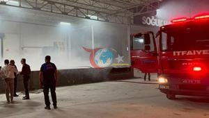 Бурса Изниктегі салқындатқыш қоймадағы өрт