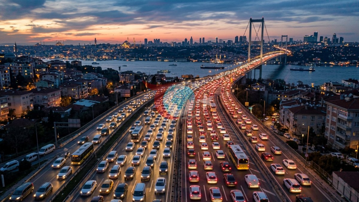 İstanbulda Axşam İş Sınavı: Trafik Sıxlığı Yüzdə 78 Səviyyəsinə çatdı