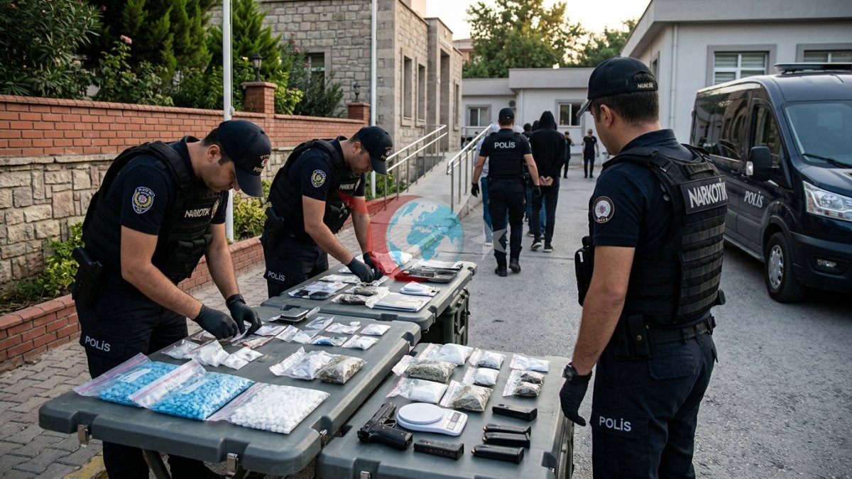 Manisada Nəhəng Narkotik Əməliyyatı: Saxlanılan 23 Şübhəlidən 20-si Həbs olundu