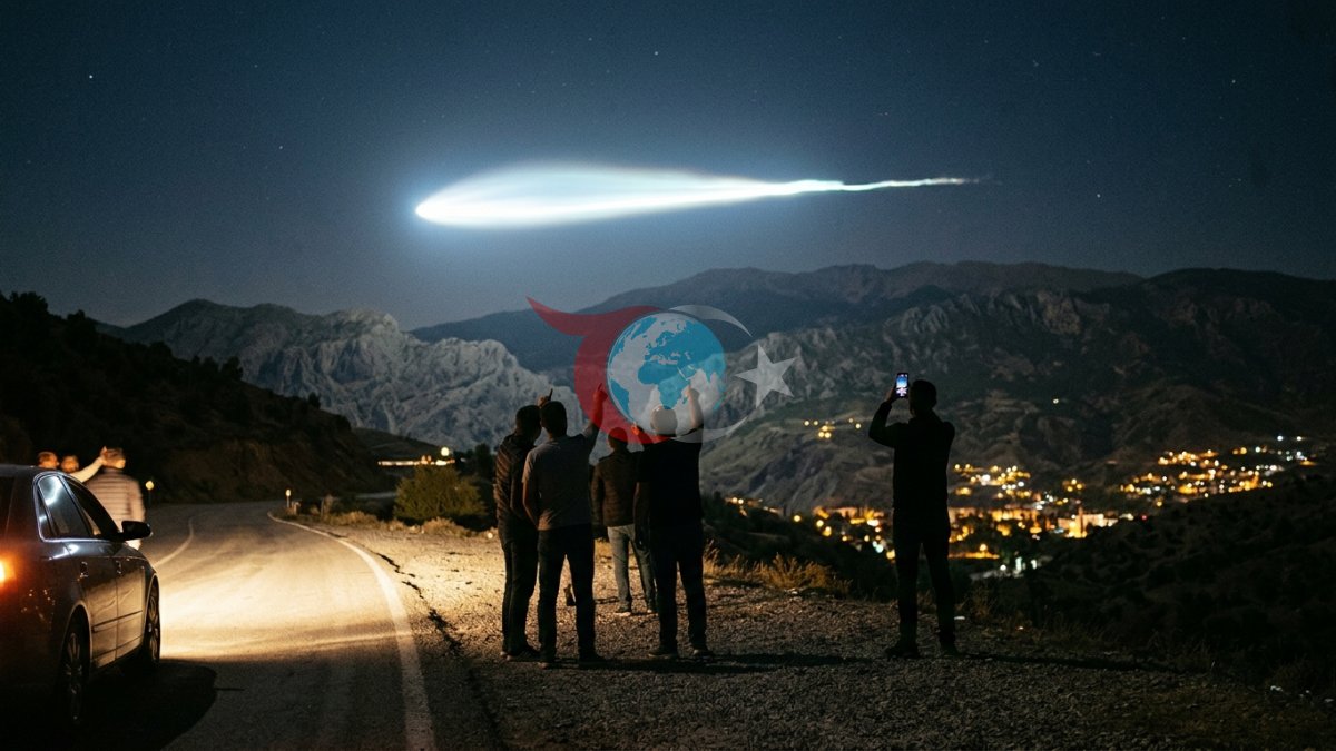 Tunceli asmanyndaky syrly hereket: Lightagtylygyň syrly şöhlesi tolgunma döretdi