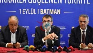 Bakan Yusuf Tekinden Batmanda çağrı: Bu sorunu ilanihaye çözelim