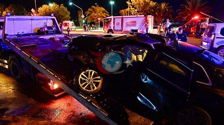 Maltəpədə dəhşətli qəza İki avtomobil toqquşub; 9 yaralı, 2-si ağır