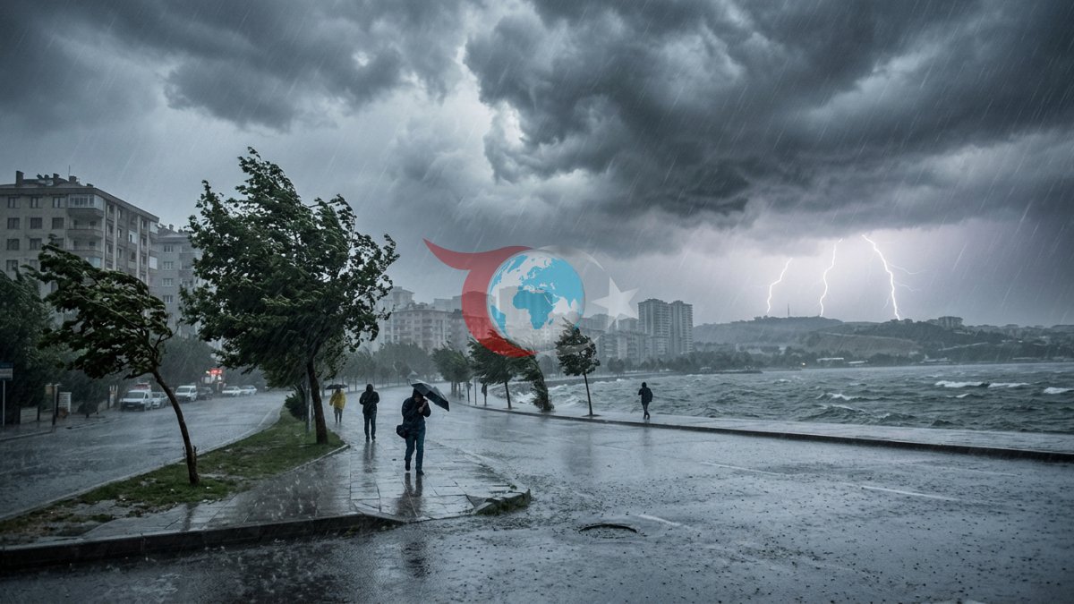 Turkiya boʻylab yomgʻir va boʻron haqida ogohlantirish: meteorologiya viloyatlar boʻyicha ogohlantirmoqda!