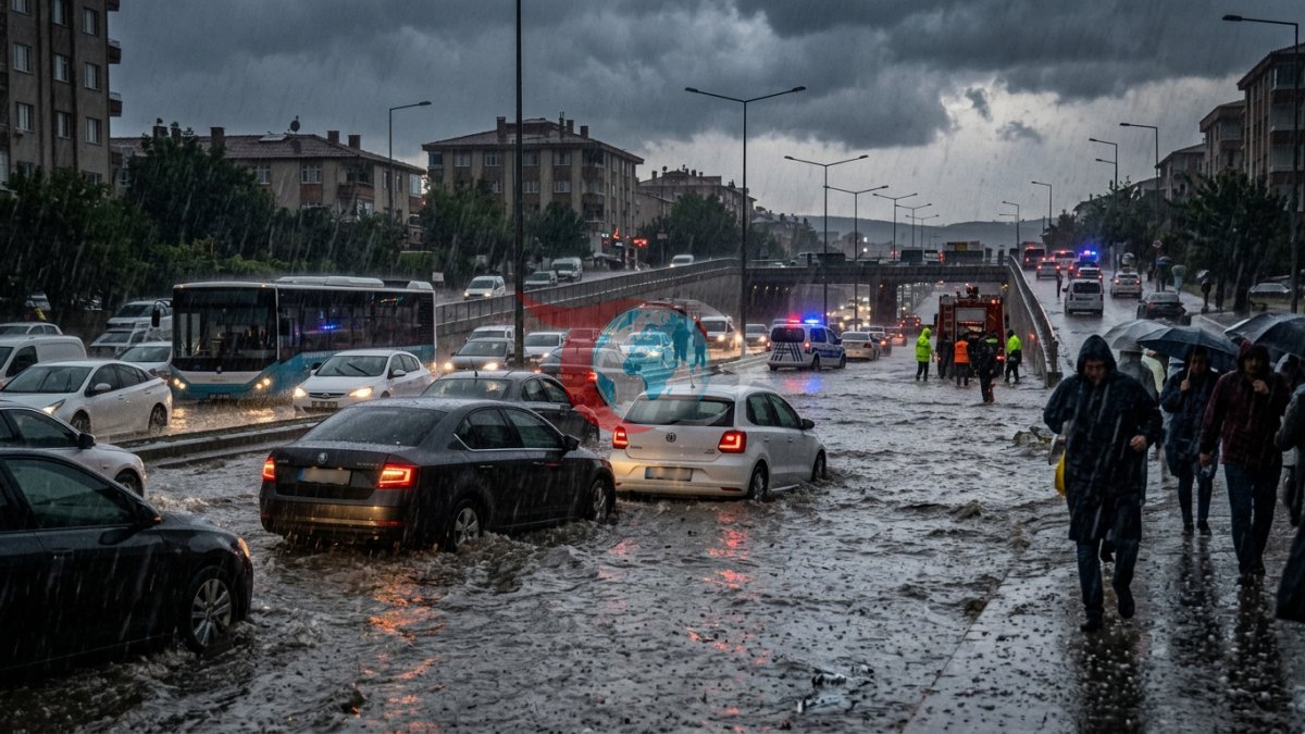 Uşak'ta Şiddetli Sağanak ve Dolu Kabusu: Yollar Göle Döndü, Ulaşım Durdu