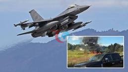 ABD'de F-16 savaş uçağı düştü! Pilot fırlatma koltuğunu kullandı