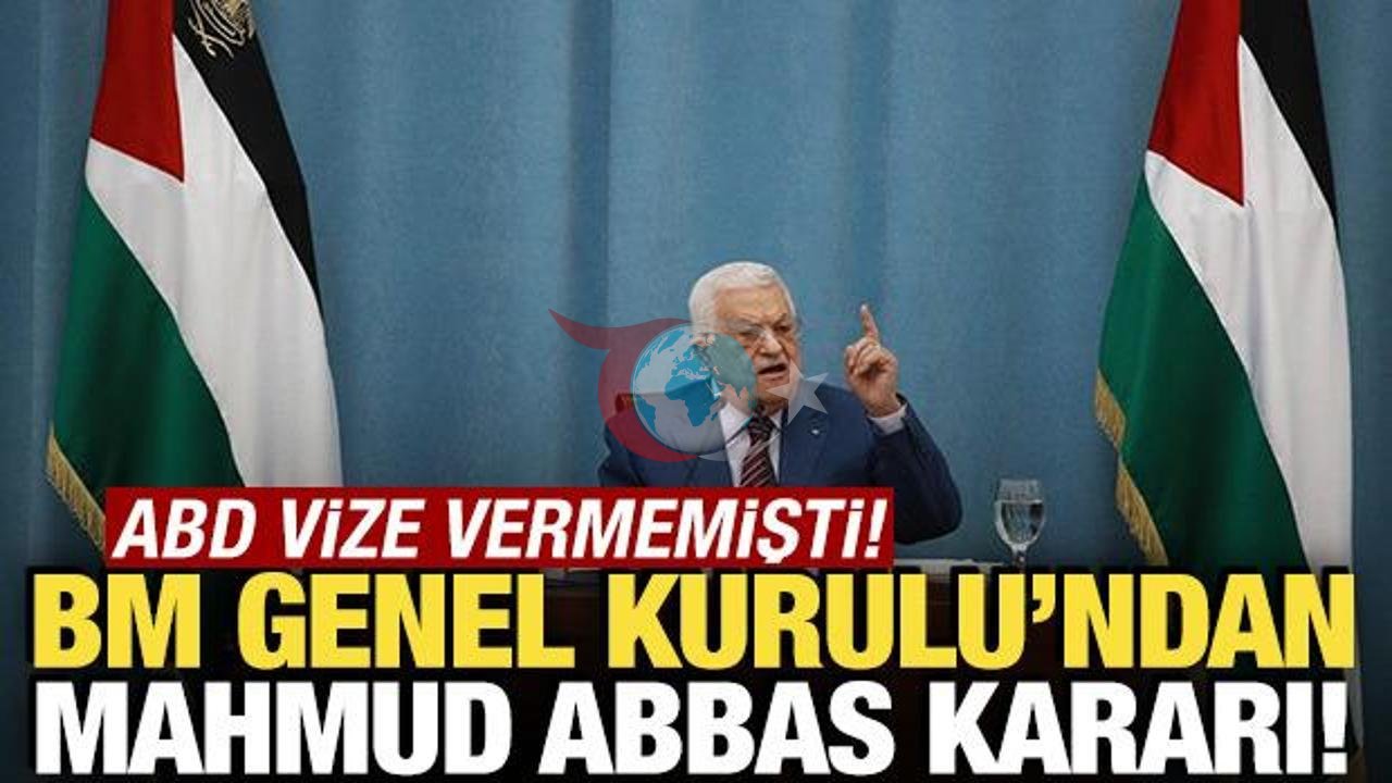 ABD'nin Vize Engeline BM'den Formül: Filistin Lideri Abbas Genel Kurul'a Video Konferansla Hitap Edecek