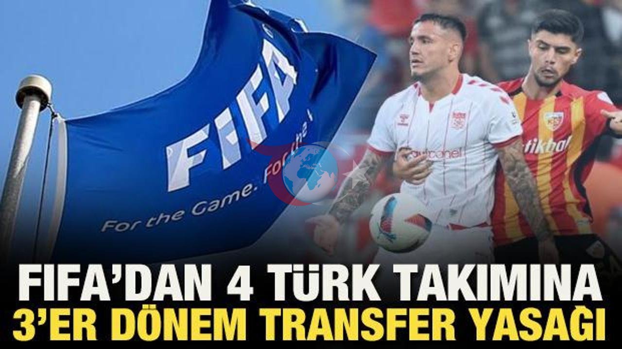 FIFAdan turk futboliga qattiq zarba: 4 ta klub uchun 3 ta transfer taqiqi