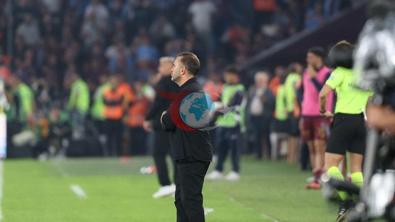Trabzonsporda dartgynlyk ýokarlandy - Galatasaraý Derbi: Okan Buruk gyzyl kartoçka bilen oýundan iberildi!